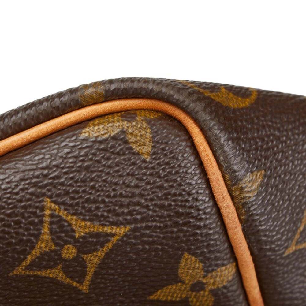 LOUIS VUITTON Authentic Brown Monogram Leather Keepall 50 Boston Bag - Picture 5 of 16